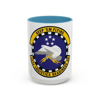 482d Logistics Readiness Squadron (U.S. Air Force) Accent Coffee Mug 15oz Light Blue - Go Mug Yourself