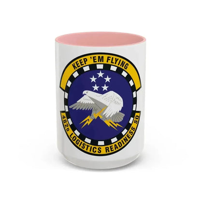 482d Logistics Readiness Squadron (U.S. Air Force) Accent Coffee Mug 15oz Pink - Go Mug Yourself