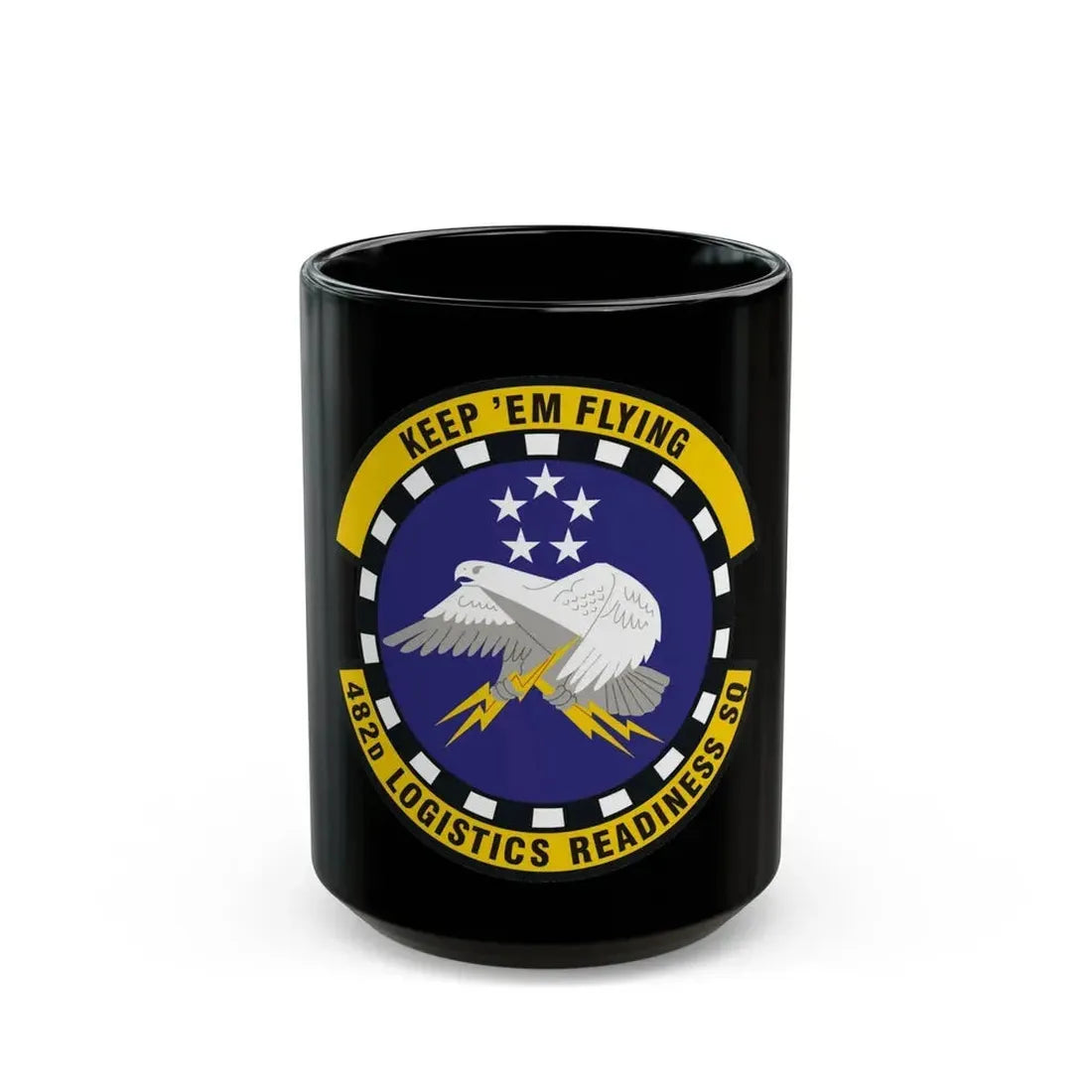 482d Logistics Readiness Squadron (U.S. Air Force) Black Coffee Mug 15oz - Go Mug Yourself