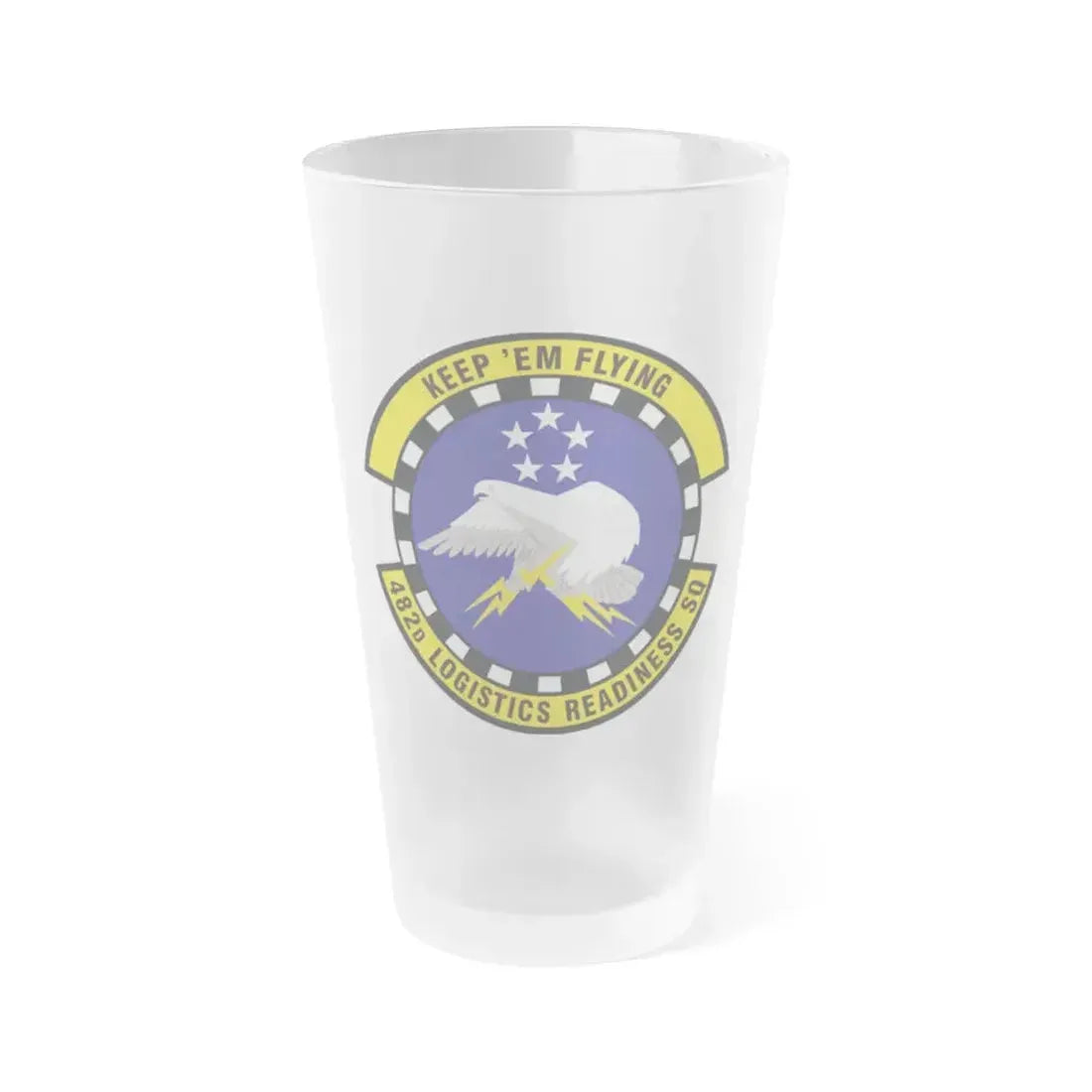 482d Logistics Readiness Squadron (U.S. Air Force) Frosted Pint Glass 16oz 16oz Frosted - Go Mug Yourself