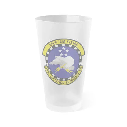 482d Logistics Readiness Squadron (U.S. Air Force) Frosted Pint Glass 16oz 16oz Frosted - Go Mug Yourself