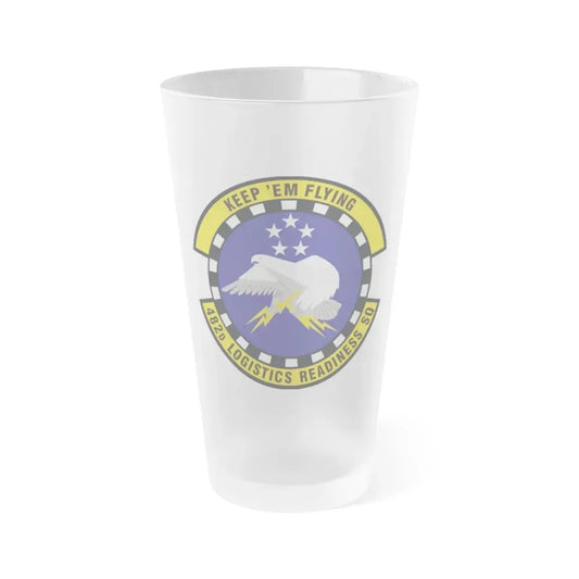 482d Logistics Readiness Squadron (U.S. Air Force) Frosted Pint Glass 16oz 16oz Frosted - Go Mug Yourself