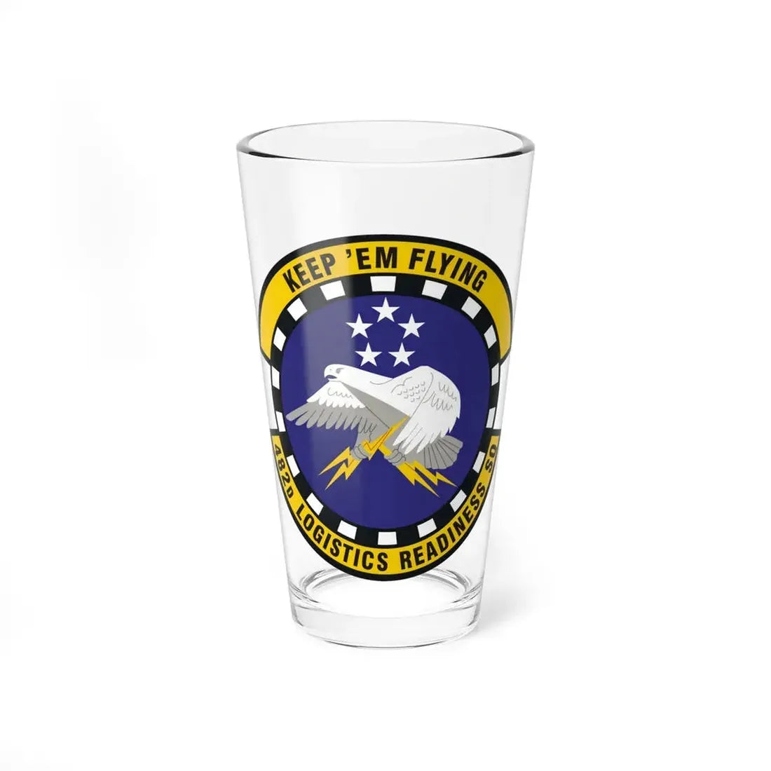 482d Logistics Readiness Squadron (U.S. Air Force) Pint Glass 16oz 16oz - Go Mug Yourself