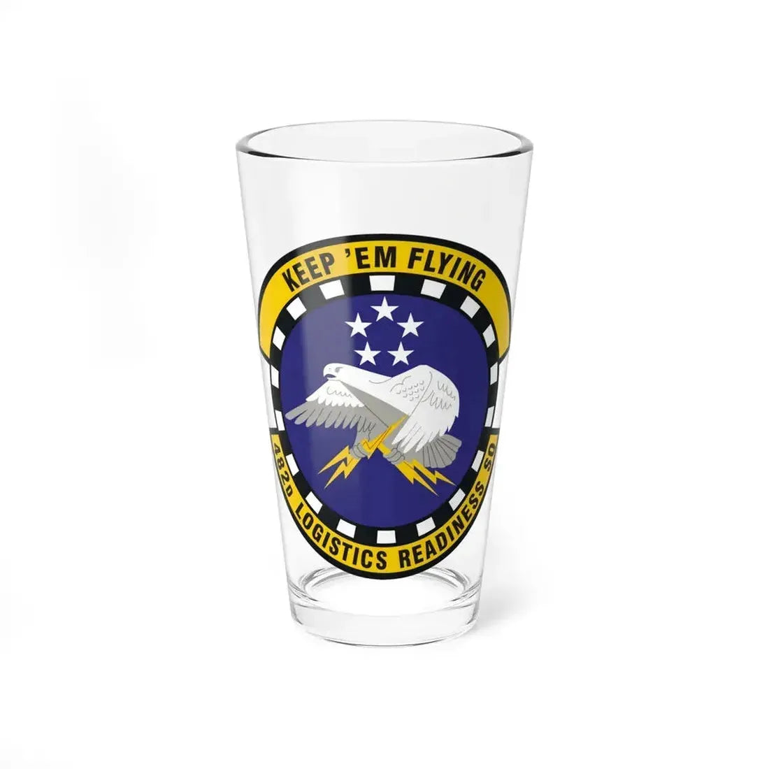 482d Logistics Readiness Squadron (U.S. Air Force) Pint Glass 16oz - Go Mug Yourself