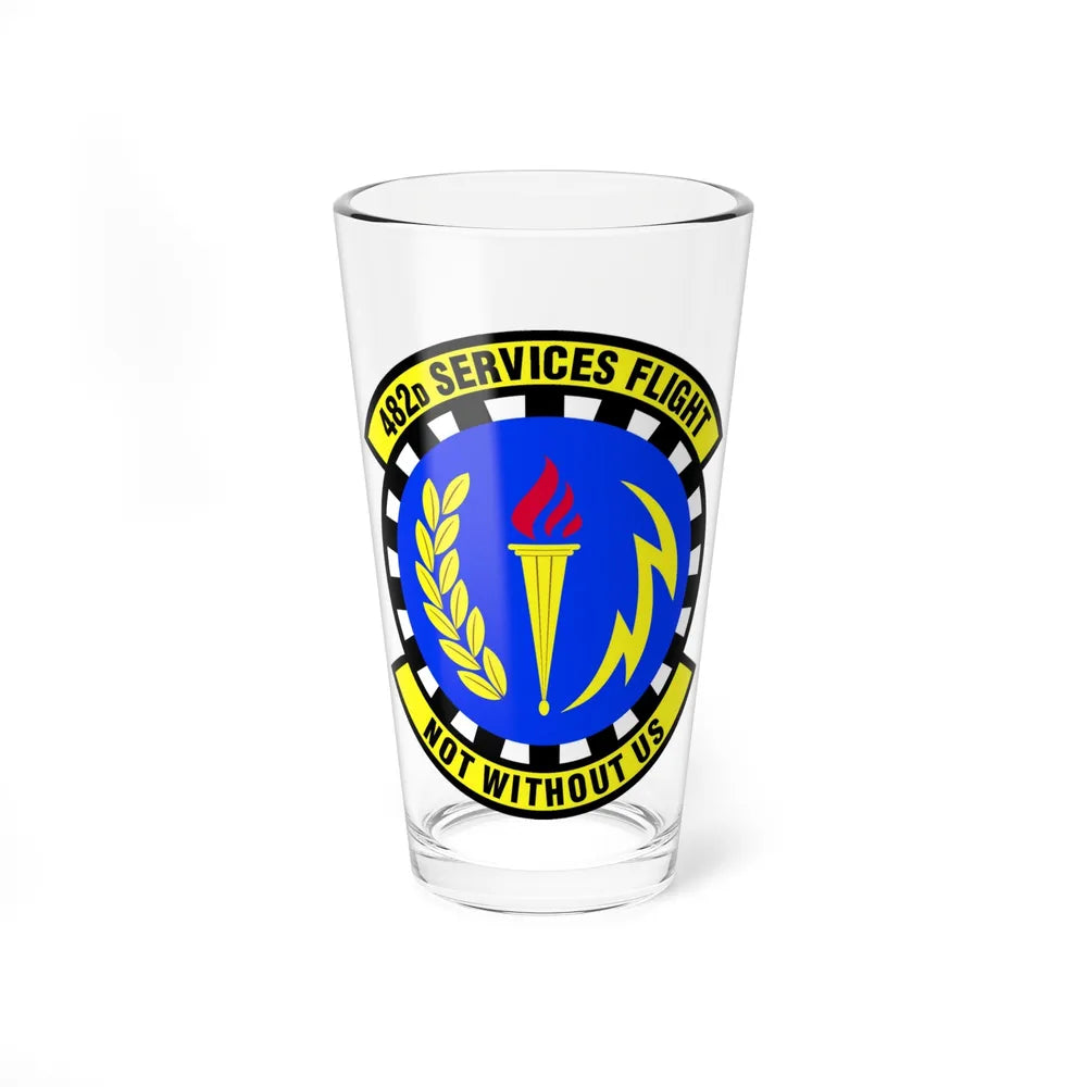 482d Services Flight (U.S. Air Force) Pint Glass 16oz-16oz-Go Mug Yourself