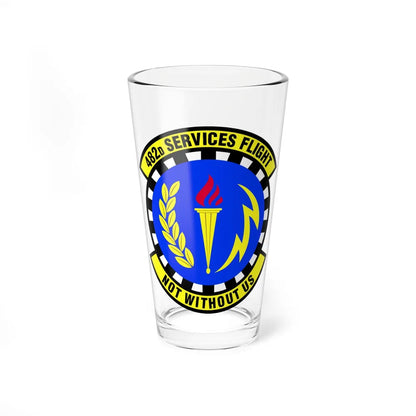 482d Services Flight (U.S. Air Force) Pint Glass 16oz-16oz-Go Mug Yourself