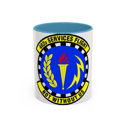 482d Services Flight (U.S. Air Force) Accent Coffee Mug 11oz Light Blue - Go Mug Yourself