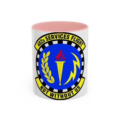 482d Services Flight (U.S. Air Force) Accent Coffee Mug 11oz Pink - Go Mug Yourself