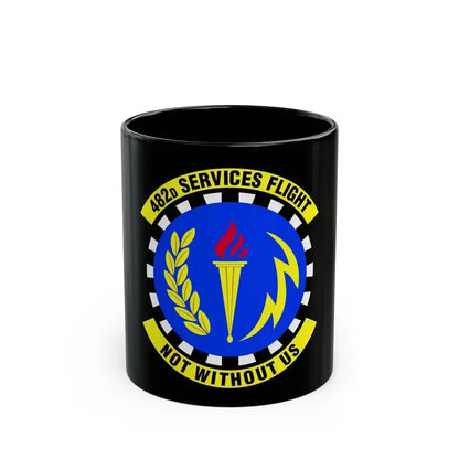 482d Services Flight (U.S. Air Force) Black Coffee Mug 11oz - Go Mug Yourself