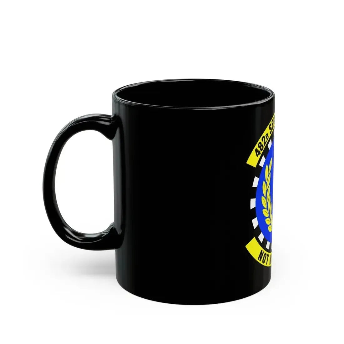 482d Services Flight (U.S. Air Force) Black Coffee Mug - Go Mug Yourself