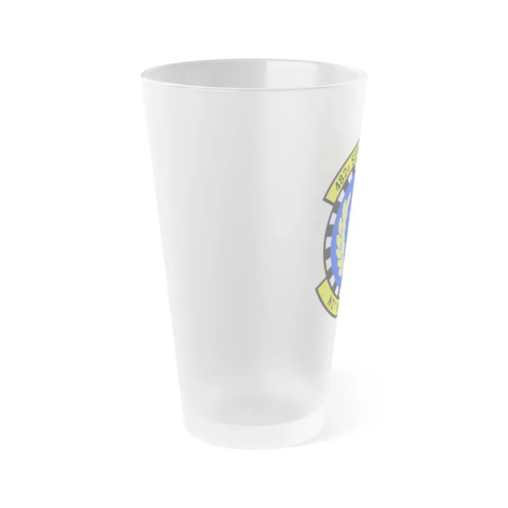 482d Services Flight (U.S. Air Force) Frosted Pint Glass 16oz - Go Mug Yourself
