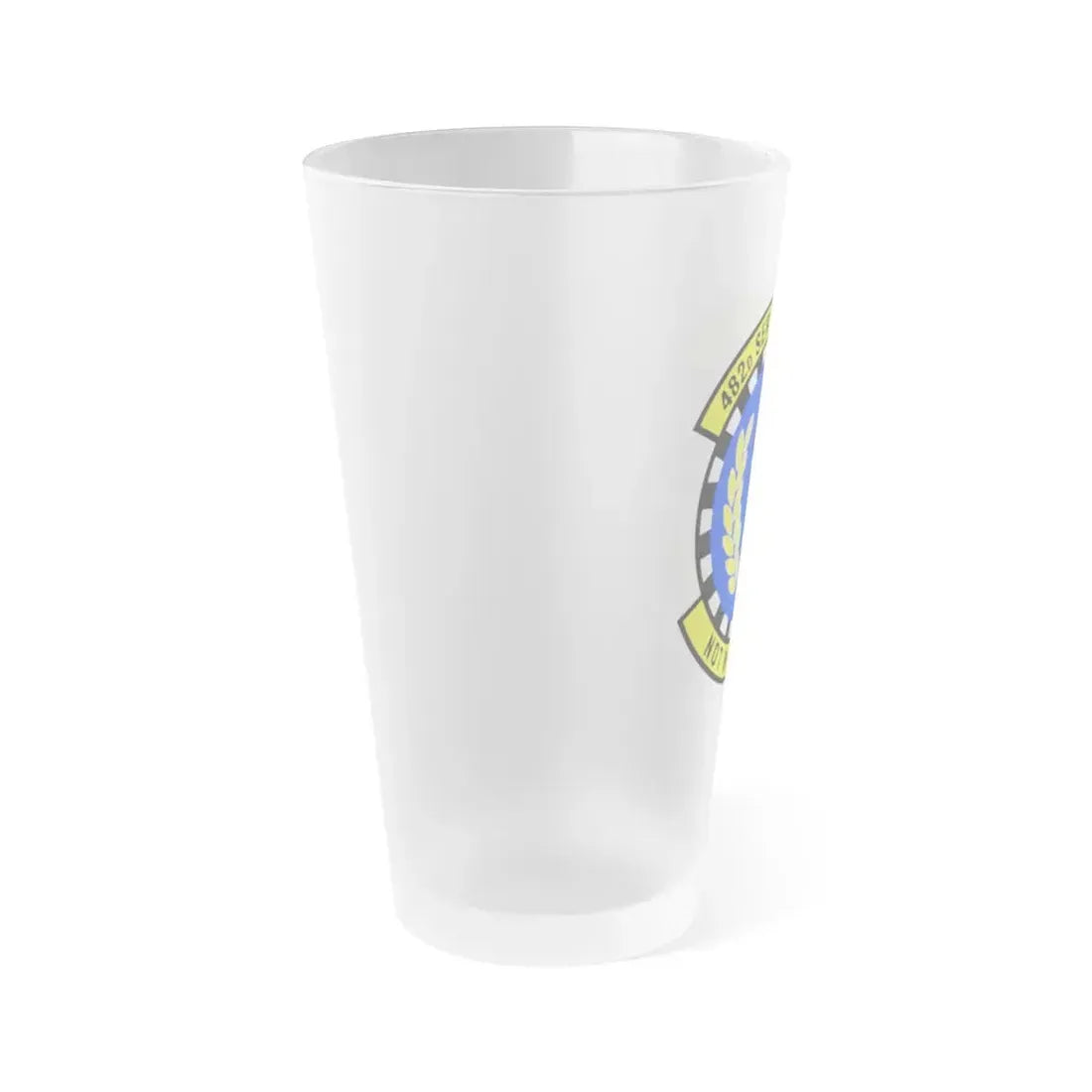 482d Services Flight (U.S. Air Force) Frosted Pint Glass 16oz - Go Mug Yourself