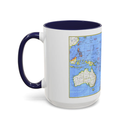 Pacific - Islands of the (1974) (Map) Accent Coffee Mug