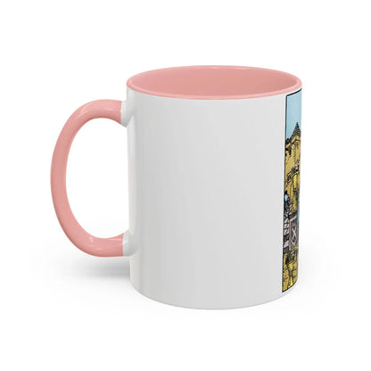 The 6 of Cups (Tarot Card) Accent Coffee Mug-Go Mug Yourself