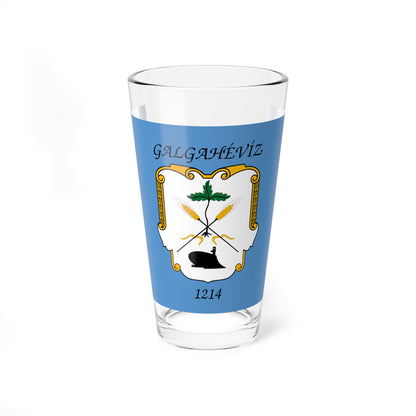 Flag of Galgaheviz (Hungary) Pint Glass 16oz