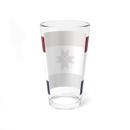Flag of Mordovia dark (Russia) Pint Glass 16oz