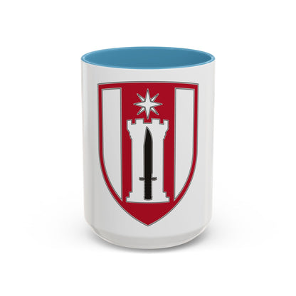 372 Engineer Brigade (U.S. Army) Accent Coffee Mug