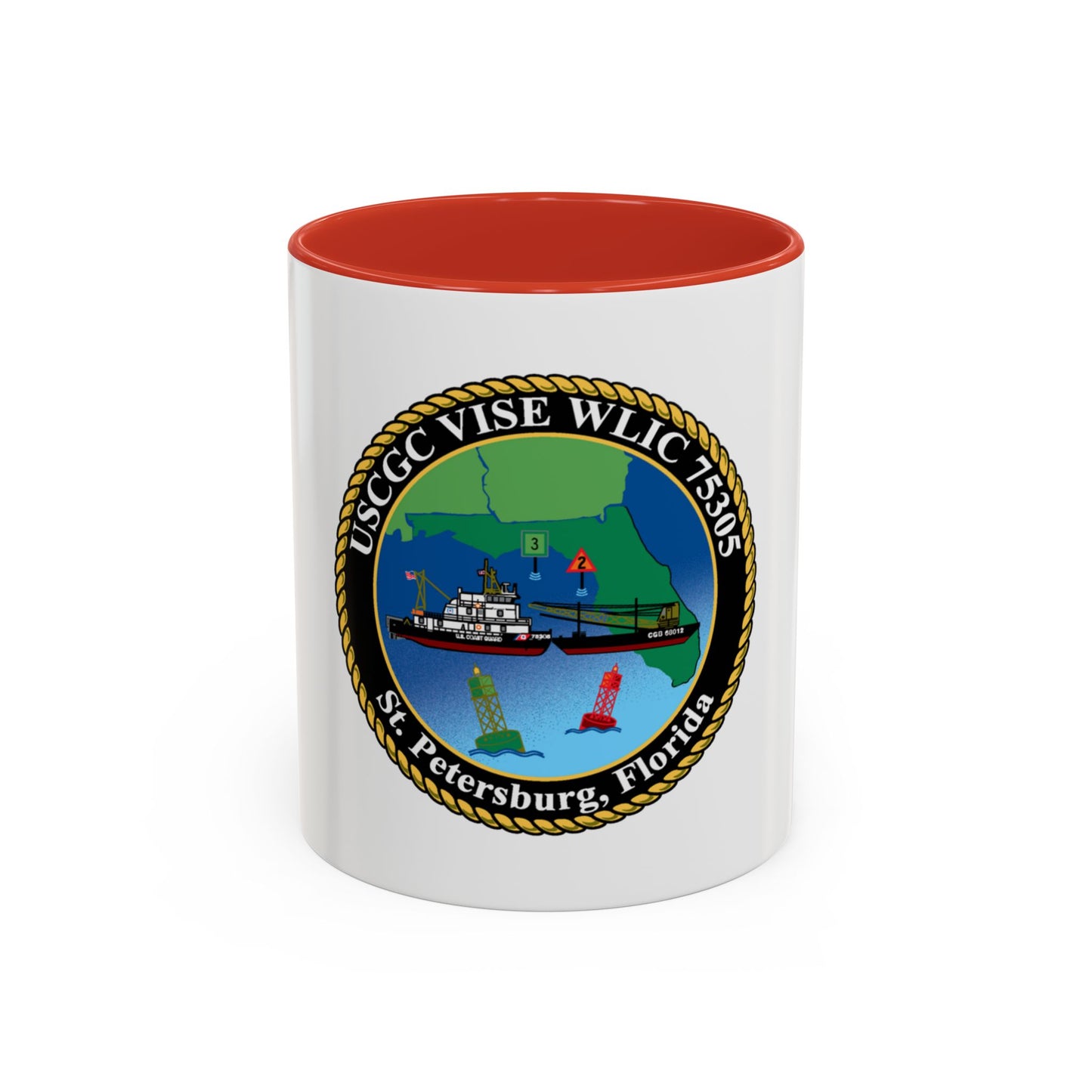 USCGC VISE WLIC 75305 (U.S. Coast Guard) Accent Coffee Mug