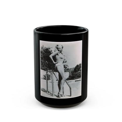 Greta Thyssen #55 (Vintage Female Icon) Black Coffee Mug-15oz-Go Mug Yourself