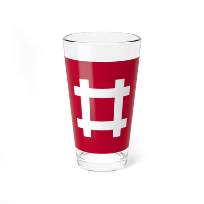 Flag of the Ii Lords of Hikone in Omi Province B (Japan) Pint Glass 16oz