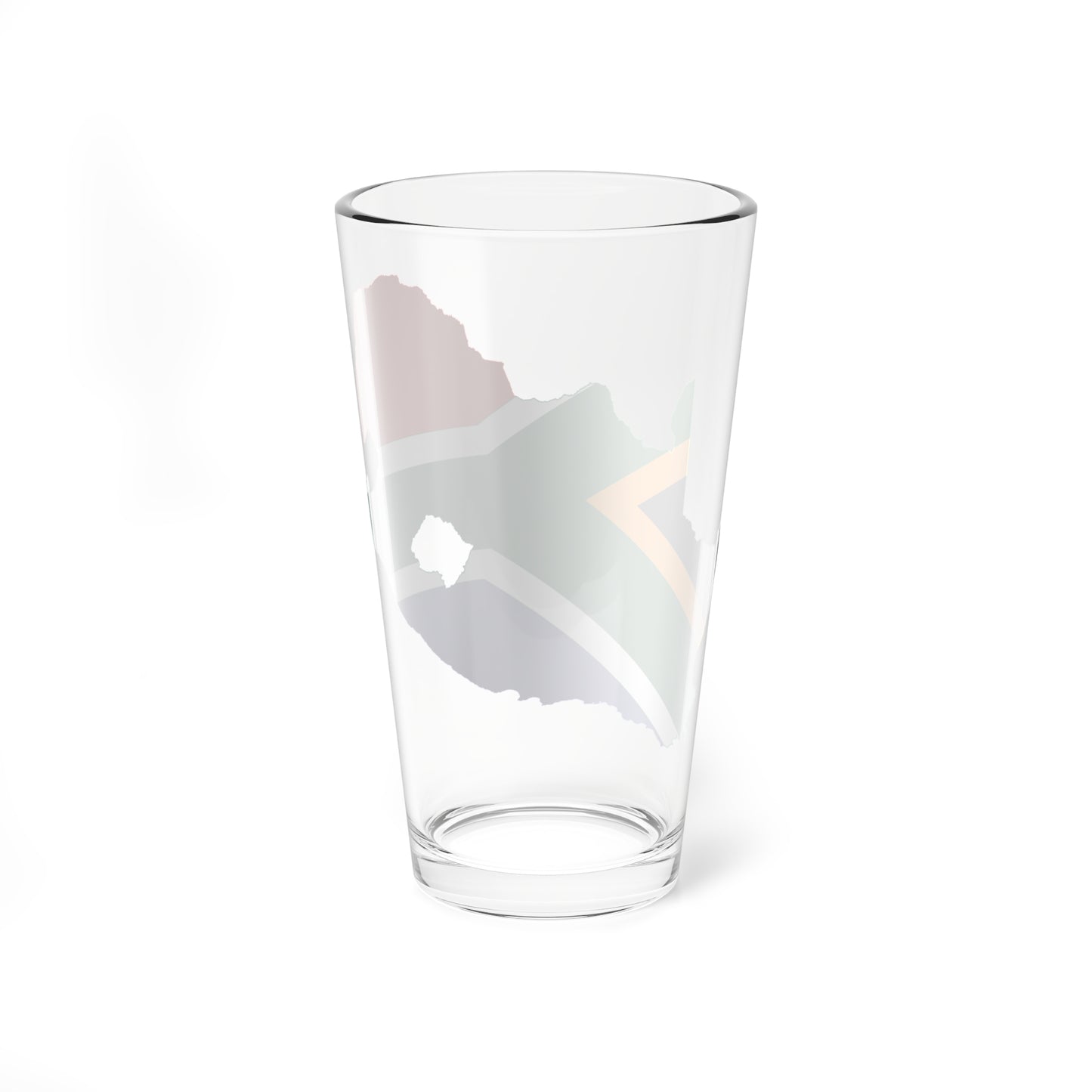Flag map of South Africa (South Africa) Pint Glass 16oz