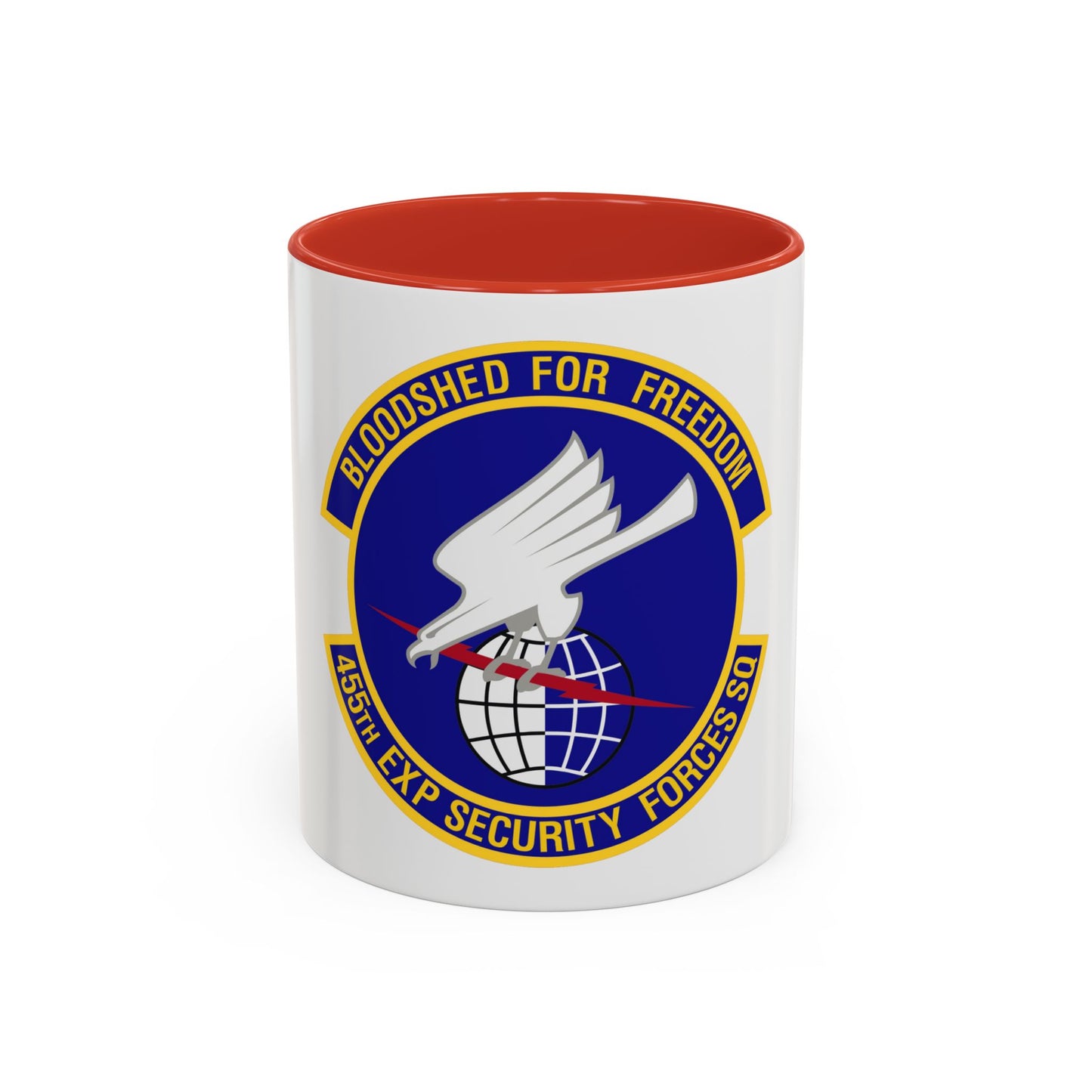 455th Expeditionary Security Forces Squadron (U.S. Air Force) Accent Coffee Mug