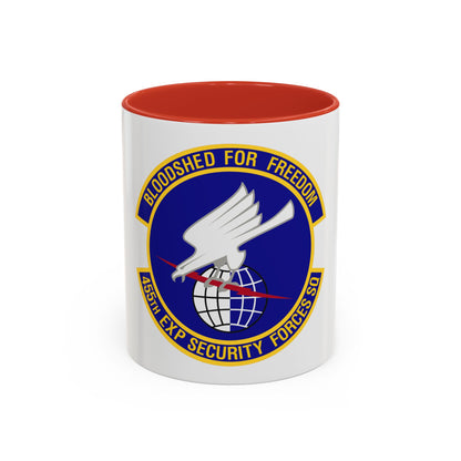 455th Expeditionary Security Forces Squadron (U.S. Air Force) Accent Coffee Mug