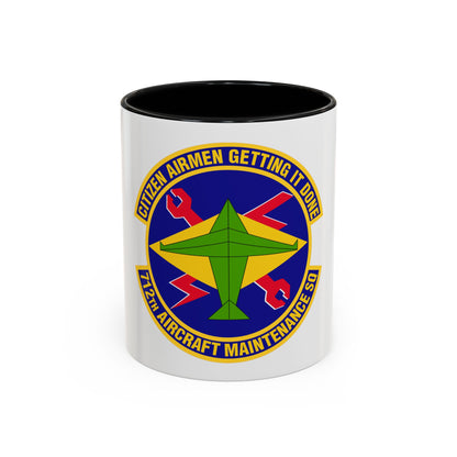 712th Aircraft Maintenance Squadron (U.S. Air Force) Accent Coffee Mug
