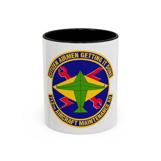 712th Aircraft Maintenance Squadron (U.S. Air Force) Accent Coffee Mug
