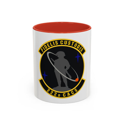 222d Command & Control Squadron (U.S. Air Force) Accent Coffee Mug