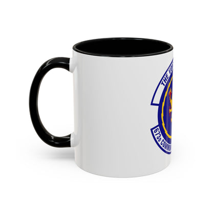 673d Communications Squadron (U.S. Air Force) Accent Coffee Mug