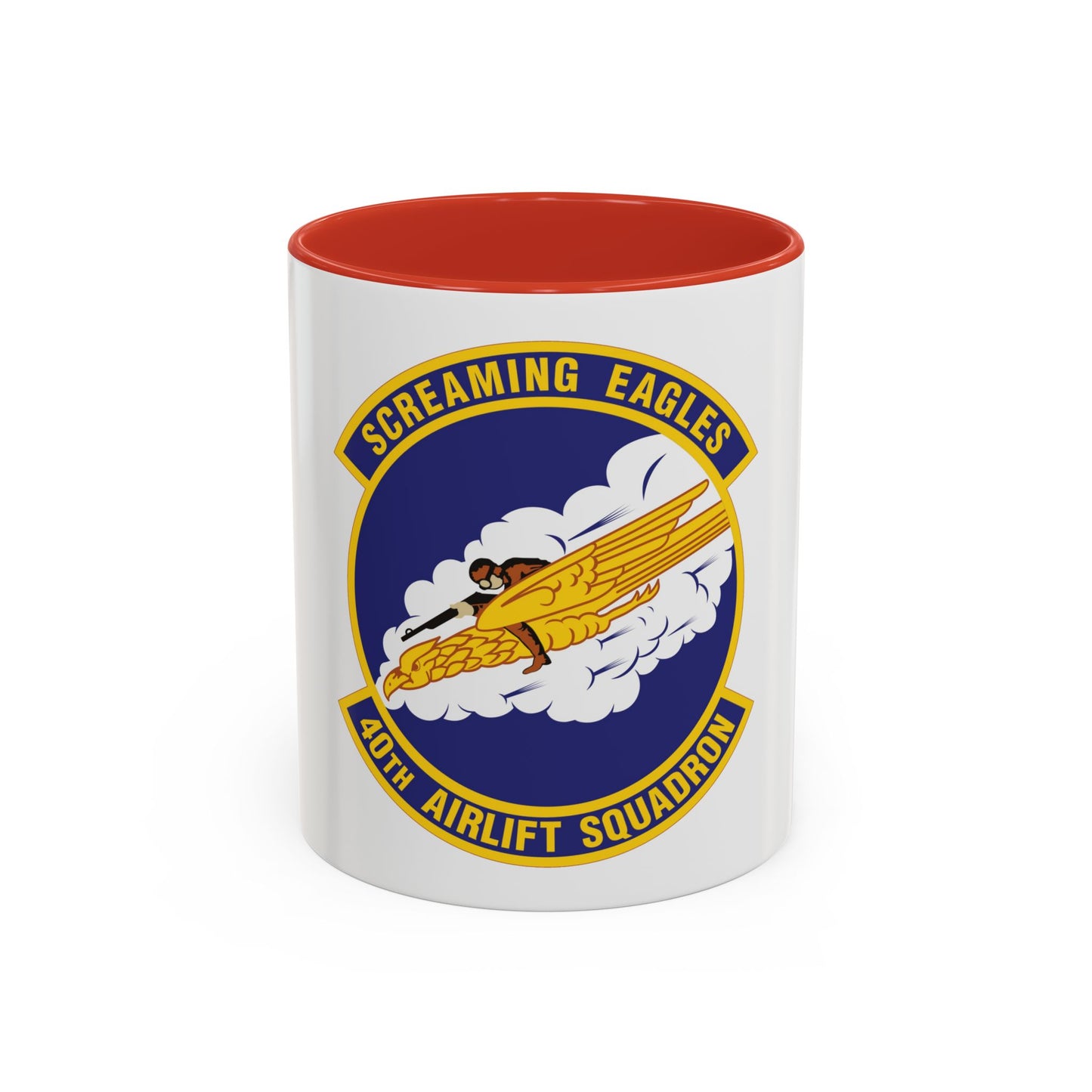 40th Airlift Squadron (U.S. Air Force) Accent Coffee Mug
