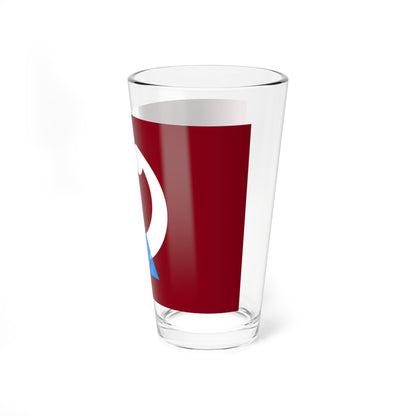 Flag of Namerikawa Toyama RWB version (Japan) Pint Glass 16oz