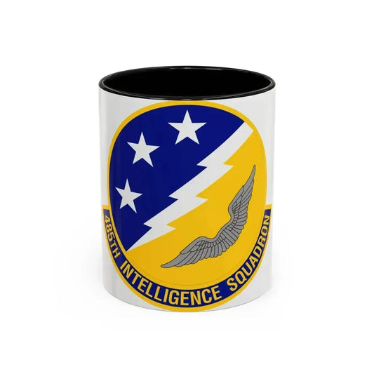 485 Intelligence Squadron ACC (U.S. Air Force) Accent Coffee Mug 11oz Black - Go Mug Yourself