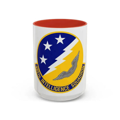 485 Intelligence Squadron ACC (U.S. Air Force) Accent Coffee Mug 15oz Red - Go Mug Yourself