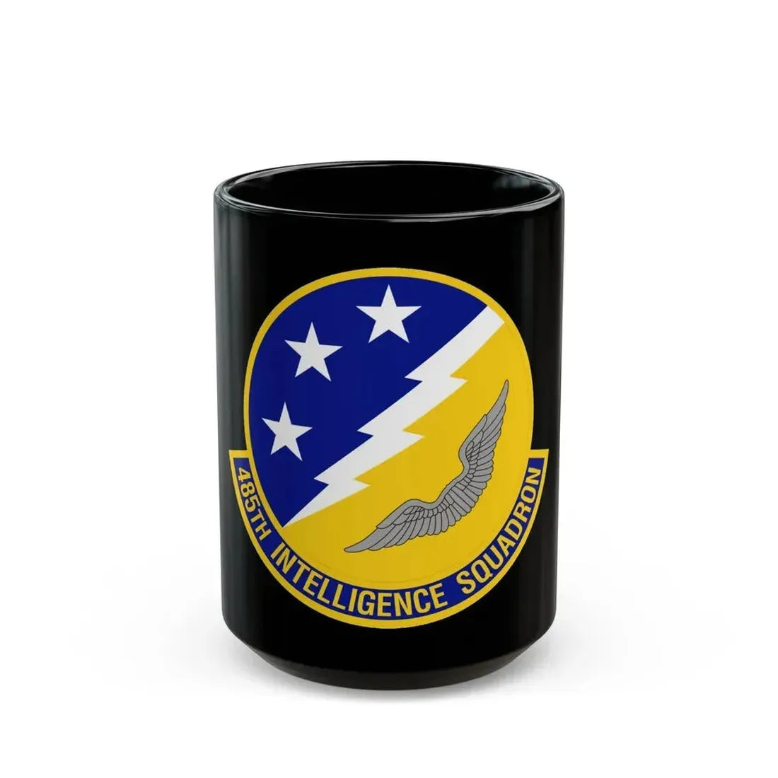 485 Intelligence Squadron ACC (U.S. Air Force) Black Coffee Mug 15oz - Go Mug Yourself