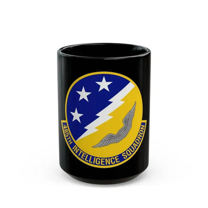 485 Intelligence Squadron ACC (U.S. Air Force) Black Coffee Mug 15oz - Go Mug Yourself