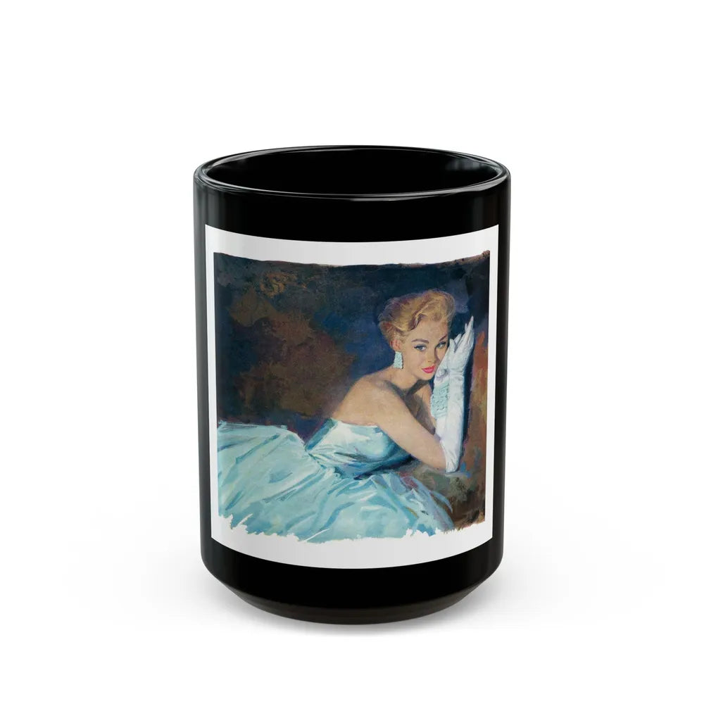 Bait by Nell Lamburn, Woman's Journal illustration - Black Coffee Mug-15oz-Go Mug Yourself