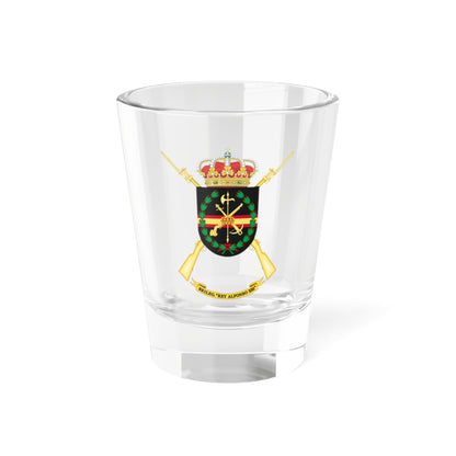 Former Coat of Arms of the 2nd Spanish Legion Brigade King Alfonso XIII (Spain) (Coat of Arms) Shot Glass 1.5oz