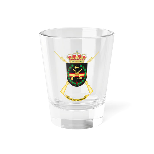 Former Coat of Arms of the 2nd Spanish Legion Brigade King Alfonso XIII (Spain) (Coat of Arms) Shot Glass 1.5oz