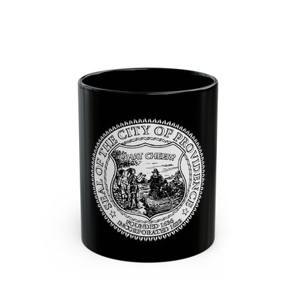 Seal of Providence Rhode Island - Black Coffee Mug