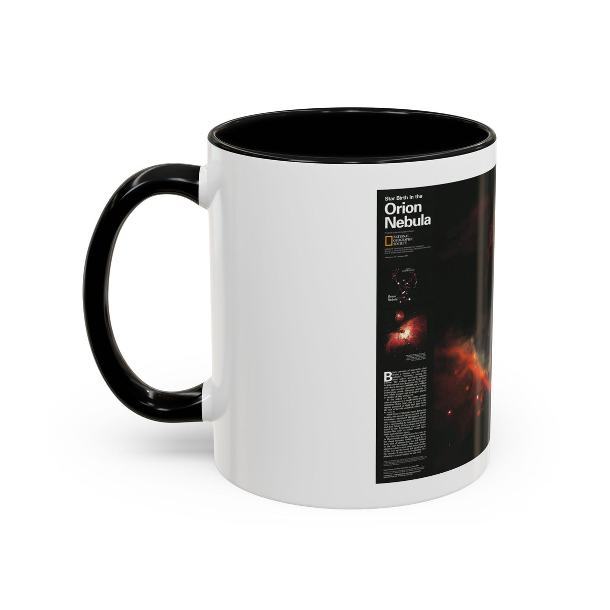 Space - Star Birth in the Orion Nebula (1995) (Map) Accent Coffee Mug
