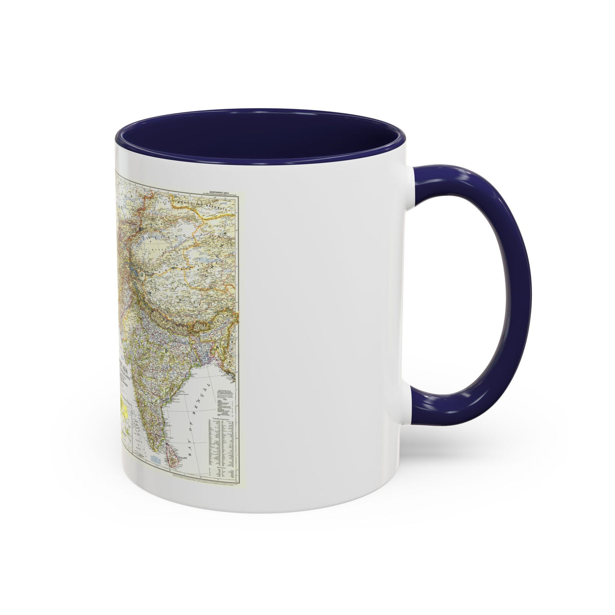 Asia - Southwest (1952) (Map) Accent Coffee Mug