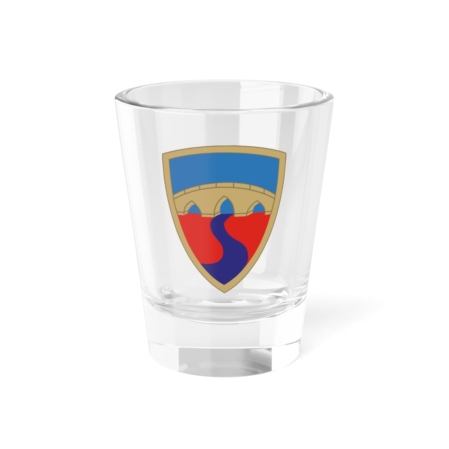 Verre à liqueur 304e brigade de soutien (armée américaine) 1,5 oz