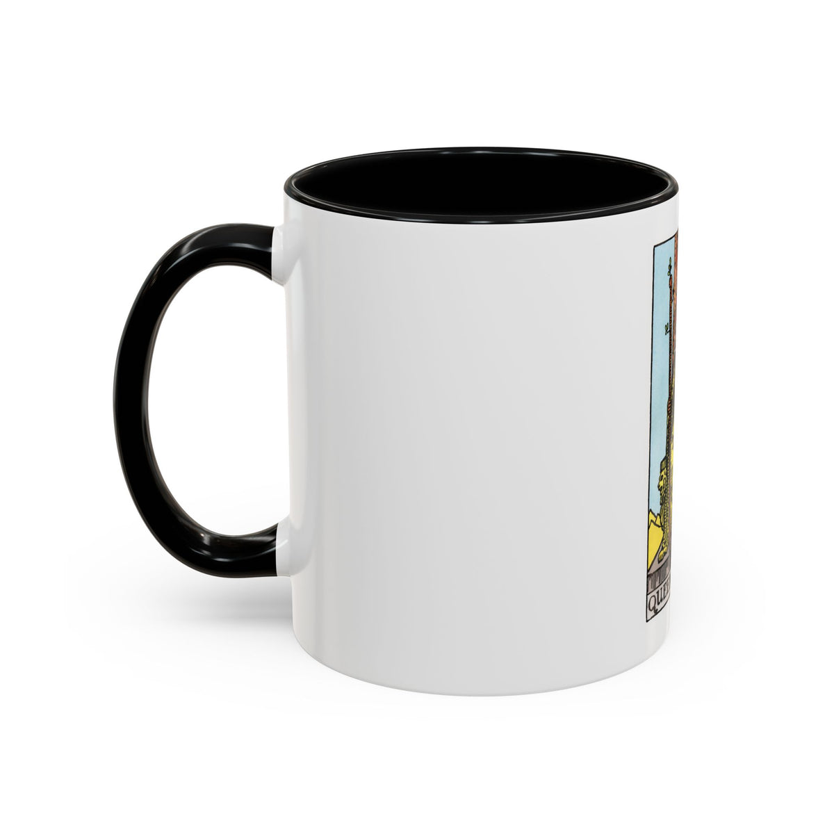 The Queen of Wands (Tarot Card) Accent Coffee Mug