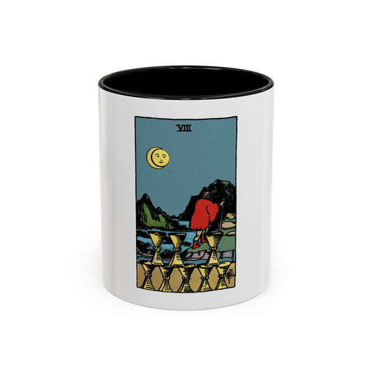 The 8 of Cups (Tarot Card) Accent Coffee Mug