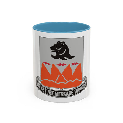 4 Signal Battalion (U.S. Army) Accent Coffee Mug