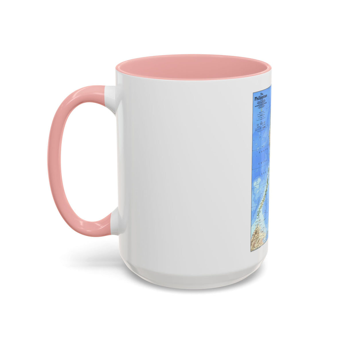 Philippines, The (1986) (Map) Accent Coffee Mug