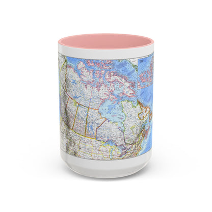 Canada (1972) (Map) Accent Coffee Mug