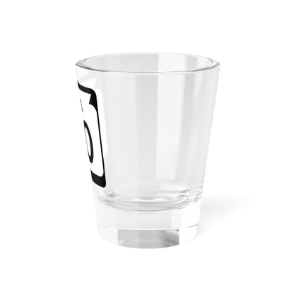 WIS 00 1970 template (Wisconsin) (Road Sign) Shot Glass 1.5oz